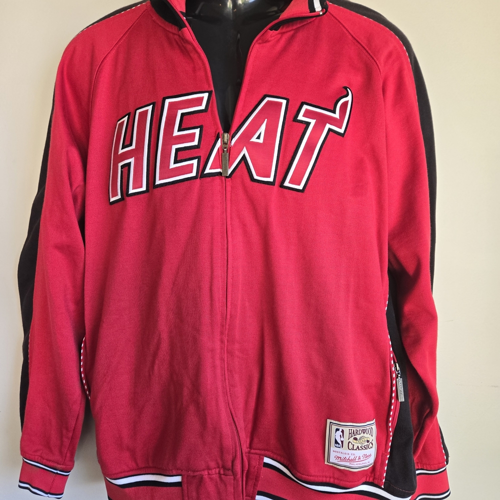 Mitchell & Ness Red and Black Performance Jacket